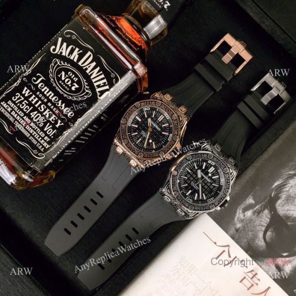 Replica Audemars Piguet Royal Oak Offshore Tattoo Watch SS Black Dial Replica Audemars Piguet Royal Oak Offshore Tattoo Watch SS Black Dial