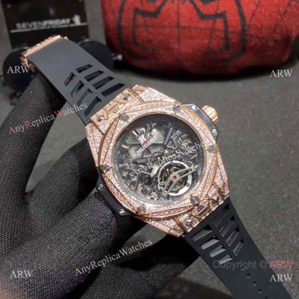 Copy Hublot Big Bang Special Edition Iced Out Full Diamond Watch Rose Gold Case Copy Hublot Big Bang Special Edition Iced Out Full Diamond Watch Rose Gold Case
