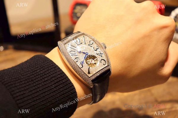 New Copy Franck Muller Tourbillon Full Diamond Watch Silver Case New Copy Franck Muller Tourbillon Full Diamond Watch Silver Case