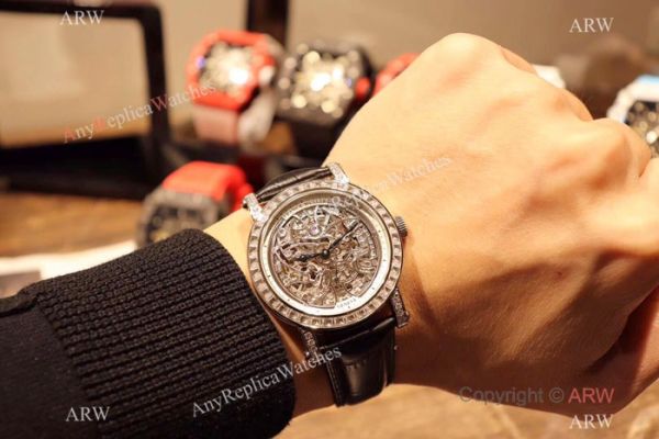 New Replica Franck Muller Round Skeleton Watch SS Diamond Bezel New Replica Franck Muller Round Skeleton Watch SS Diamond Bezel