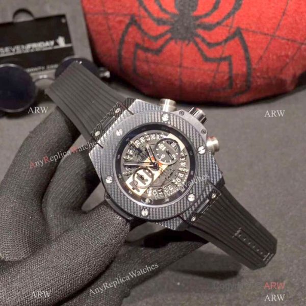 Hublot Geneve Big Bang Chronograph Watches Yellow Gummy Band Hublot Geneve Big Bang Chronograph Watches Yellow Gummy Band