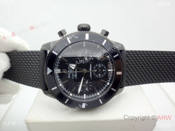 Solid Black Breitling Superocean Heritage II Replica Watches Solid Black Breitling Superocean Heritage II Replica Watches