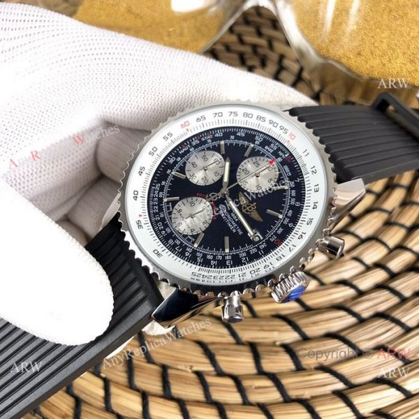 Breitling Navitimer Rubber Strap Edition Speciale Replica Watches White Face Breitling Navitimer Rubber Strap Edition Speciale Replica Watches White Face