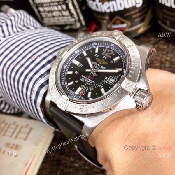 Fake Breitling COLT Automatic Blue Dial Blue Rubber Band Mens Watch Fake Breitling COLT Automatic Blue Dial Blue Rubber Band Mens Watch