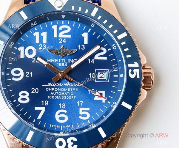 Swiss Replica Breitling Superocean II Black Dial Rose Gold Watch New 2019 Swiss Replica Breitling Superocean II Black Dial Rose Gold Watch New 2019