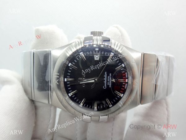 Omega Double Eagle Black Dial Stainless Steel Men Watch Replica Omega Double Eagle Black Dial Stainless Steel Men Watch Replica