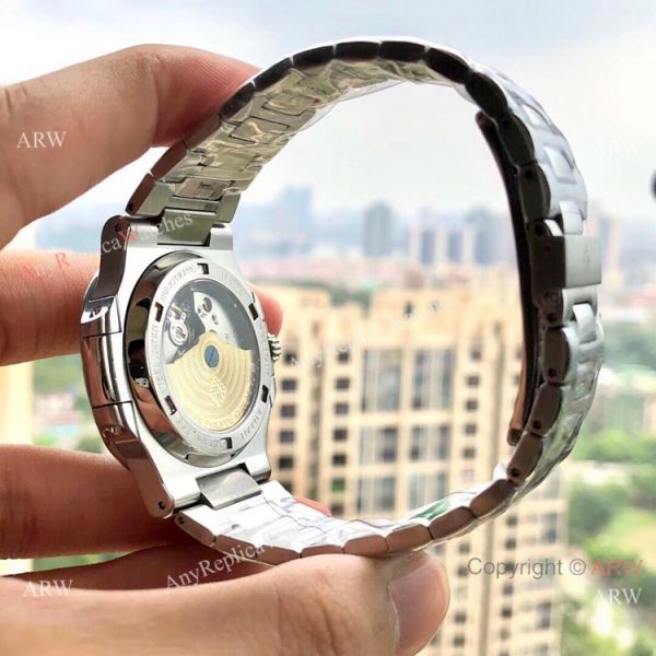 New Patek Philippe Nautilus Annual Calendar Moonphase Watch SS White Dial 42 MM New Patek Philippe Nautilus Annual Calendar Moonphase Watch SS White Dial 42 MM