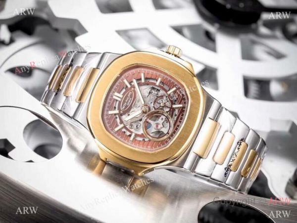 Clone Patek Philippe Skeleton Watches Two Tone Rose Gold 40mm Clone Patek Philippe Skeleton Watches Two Tone Rose Gold 40mm