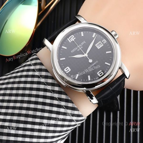 New Style Patek Philippe Calatrava Gray Dial Rose Gold Watches New Style Patek Philippe Calatrava Gray Dial Rose Gold Watches