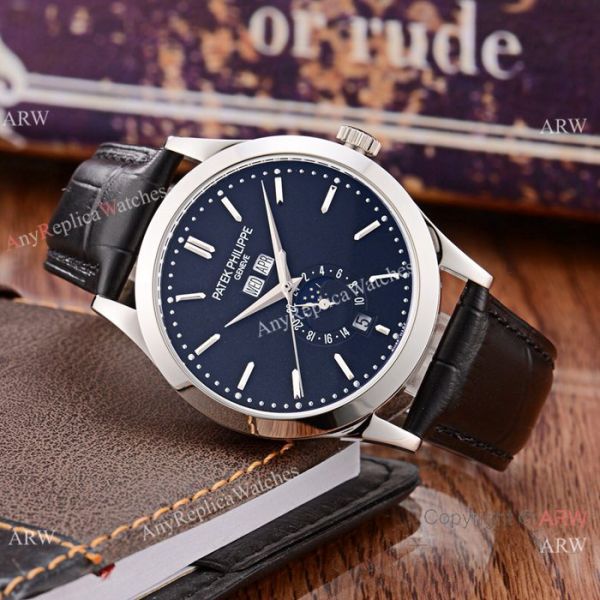 Patek Philippe Perpetual Calendar Rose Gold Case with Brown Leather Strap Watch Patek Philippe Perpetual Calendar Rose Gold Case with Brown Leather Strap Watch
