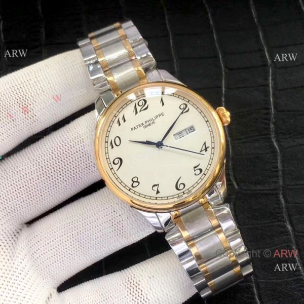 Patek Philippe Calatrava Stianless Steel White Watch New Replica Patek Philippe Calatrava Stianless Steel White Watch New Replica