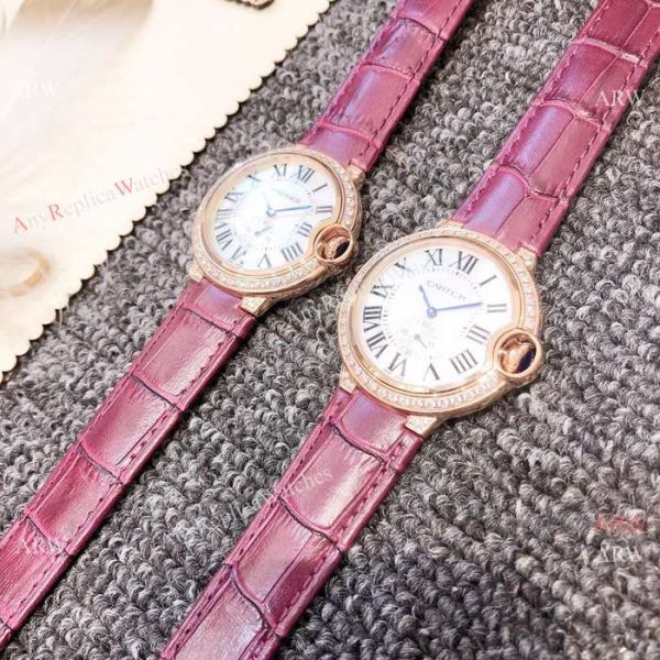 Ballon Bleu De Cartier 36mm watch Diamond Case White MOP Dial Ballon Bleu De Cartier 36mm watch Diamond Case White MOP Dial