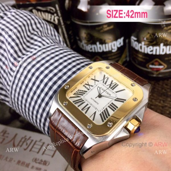 Cartier Santos 100th Anniversary Rose Gold Replica watch for Sale Cartier Santos 100th Anniversary Rose Gold Replica watch for Sale