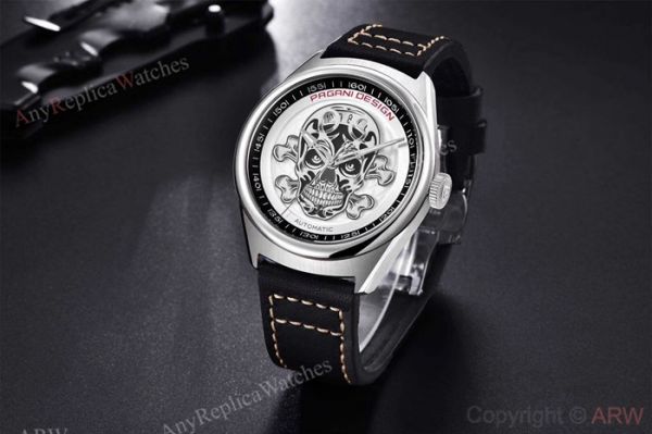 Fake Pagani Design Stainless Steel Skeleton Skull Dial Mens Watch Fake Pagani Design Stainless Steel Skeleton Skull Dial Mens Watch