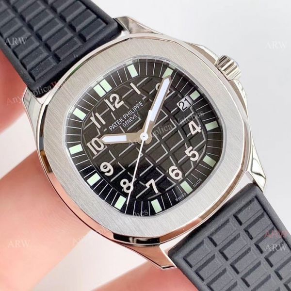 Copy Patek Philippe Aquanaut Luce 5067A SS Black Dial Watch Swiss Grade 1 Copy Patek Philippe Aquanaut Luce 5067A SS Black Dial Watch Swiss Grade 1