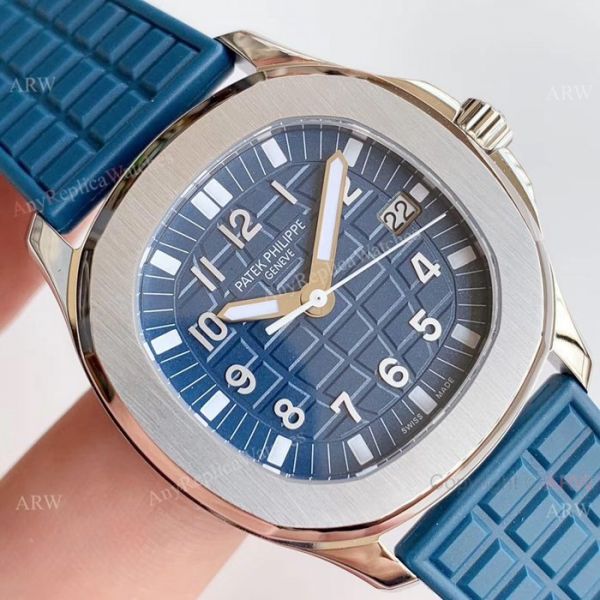 JJF Swiss Replica Patek Philippe Aquanaut Luce SS Blue Dial Watch 35mm JJF Swiss Replica Patek Philippe Aquanaut Luce SS Blue Dial Watch 35mm