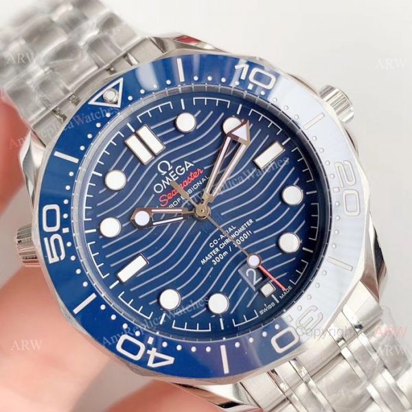 (OM) Omega Seamaster Diver 300M Master James Bond Watch Replica / SS Blue Dial (OM) Omega Seamaster Diver 300M Master James Bond Watch Replica / SS Blue Dial
