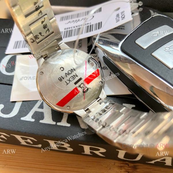 Cartier Watch Replica Ballon Bleu 28mm Stainless Steel White MOP Face Cartier Watch Replica Ballon Bleu 28mm Stainless Steel White MOP Face