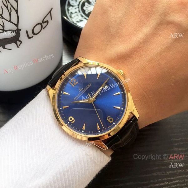 Jaeger leCoultre Master Ultra-Thin Men Watches SS Blue Dial Jaeger leCoultre Master Ultra-Thin Men Watches SS Blue Dial