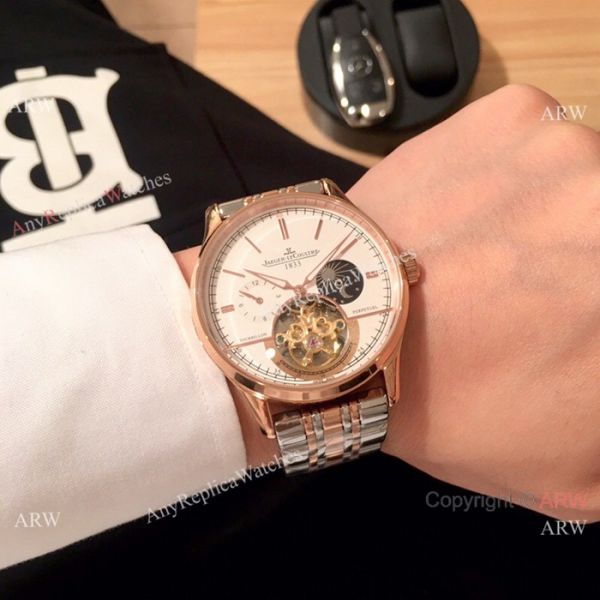Jaeger-LeCoultre Master Complications Tourbillon Watch Replica 2-Tone Rose Gold Jaeger-LeCoultre Master Complications Tourbillon Watch Replica 2-Tone Rose Gold