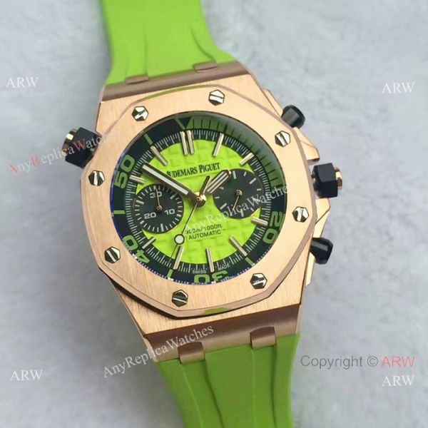 Japan Grade Royal Oak Offshore Diver Chronograph Watch Rose Gold Black Face 42mm Japan Grade Royal Oak Offshore Diver Chronograph Watch Rose Gold Black Face 42mm
