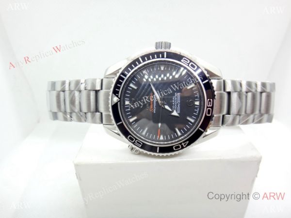 Fake Omega Seamaster Planet Ocean Stianless Steel Black Watch Fake Omega Seamaster Planet Ocean Stianless Steel Black Watch