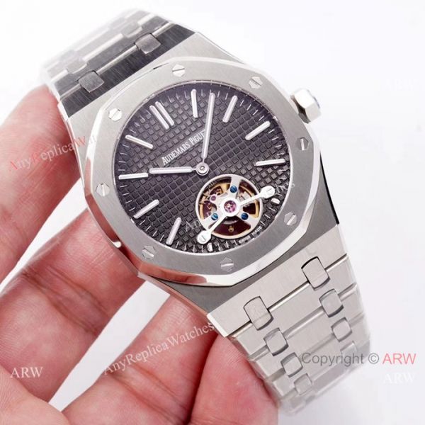 Swiss Replica Audemars Piguet Royal Oak Tourbillon SS Blue Dial watch 2924 Movement Swiss Replica Audemars Piguet Royal Oak Tourbillon SS Blue Dial watch 2924 Movement