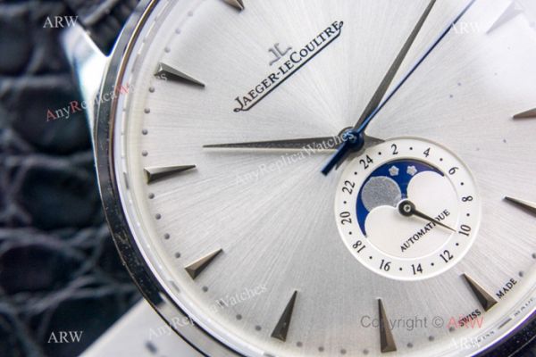 Swiss Copy Jaeger-LeCoultre Master Ultra Thin Moon Watch 39mm SS Silver Face Swiss Copy Jaeger-LeCoultre Master Ultra Thin Moon Watch 39mm SS Silver Face