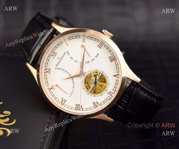 Jaeger-LeCoultre Grand Complications 42mm Watches Replica SS Black Face Jaeger-LeCoultre Grand Complications 42mm Watches Replica SS Black Face