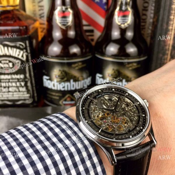 High Quality Copy Jaeger LeCoultre Stainless Steel Skeleton Dial Watches High Quality Copy Jaeger LeCoultre Stainless Steel Skeleton Dial Watches