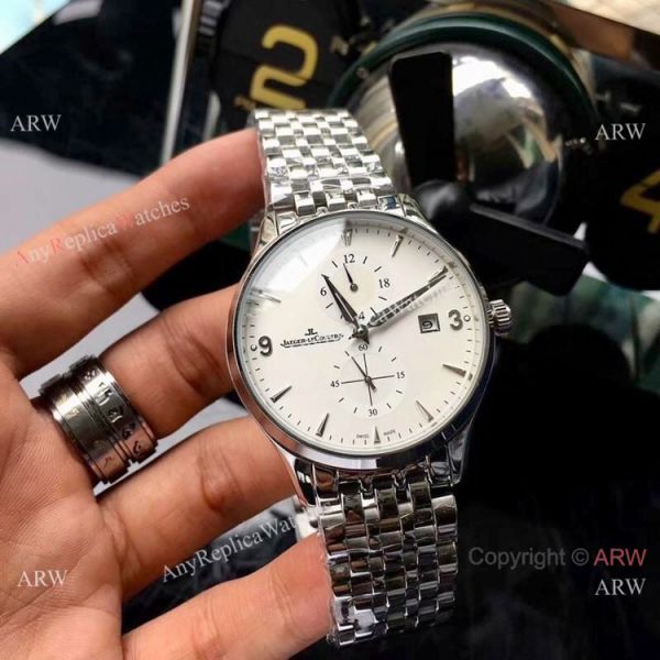 Best Quality Jaeger-LeCoultre Master 2-Tone Rose Gold White Dial Watch 42mm Best Quality Jaeger-LeCoultre Master 2-Tone Rose Gold White Dial Watch 42mm