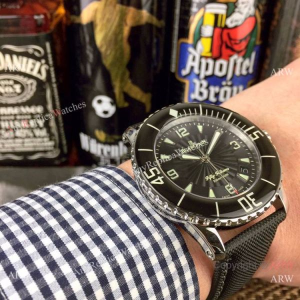 2019 Replica Blancpain Fifty Fathoms 300m SS Black Dial Watch Swiss Quality 2019 Replica Blancpain Fifty Fathoms 300m SS Black Dial Watch Swiss Quality