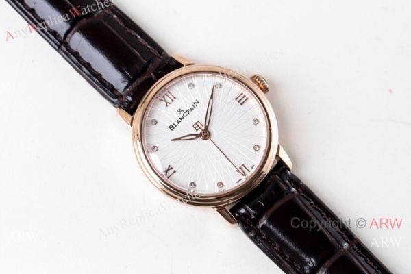 Swiss Replica Blancpain Villeret Ultraplate 6551-1127-55B Rose Gold Watch Lovers watch Swiss Replica Blancpain Villeret Ultraplate 6551-1127-55B Rose Gold Watch Lovers watch