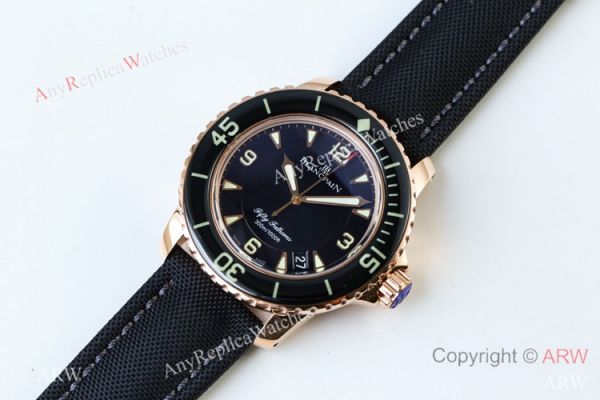 Swiss Grade Blancpain Fifty Fathoms Automatique Rose Gold Watch Best Replica 1:1 Swiss Grade Blancpain Fifty Fathoms Automatique Rose Gold Watch Best Replica 1:1