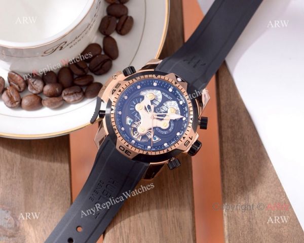 2019 Replica Hublot Big Bang Perpetual Calendar watch Rose Gold Blue Face 2019 Replica Hublot Big Bang Perpetual Calendar watch Rose Gold Blue Face