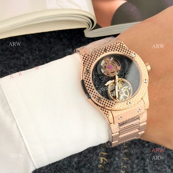 High Quality Hublot Classic Fusion Tourbillon Men Watch Rose Gold High Quality Hublot Classic Fusion Tourbillon Men Watch Rose Gold