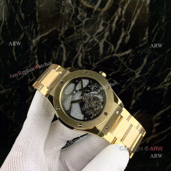 High Quality Copy Hublot Classic Fusion Squelette Tourbillon Watch All Black High Quality Copy Hublot Classic Fusion Squelette Tourbillon Watch All Black