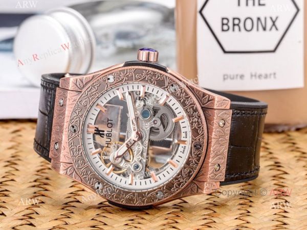 Copy Hublot Classic Fusion Tattoo Wristwatch Black Gummy Strap Copy Hublot Classic Fusion Tattoo Wristwatch Black Gummy Strap