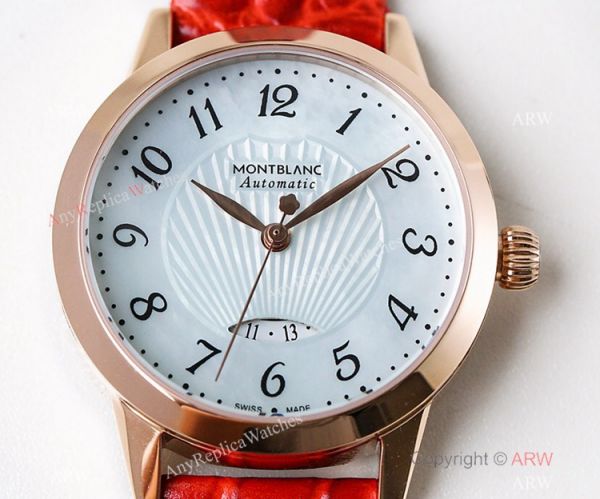 Fake Montblanc Boheme Date Rose Gold Blue MOP Dial Watch Swiss Made Fake Montblanc Boheme Date Rose Gold Blue MOP Dial Watch Swiss Made