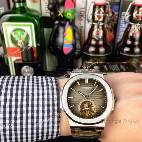 Best Copy Replica Patek Philippe Tourbillon Stainless Steel Black Dial Watches 40mm Best Copy Replica Patek Philippe Tourbillon Stainless Steel Black Dial Watches 40mm