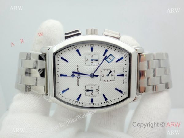 Vacheron Constantin Copy Watch Stainless steel Chronograph Blue Stick Vacheron Constantin Copy Watch Stainless steel Chronograph Blue Stick