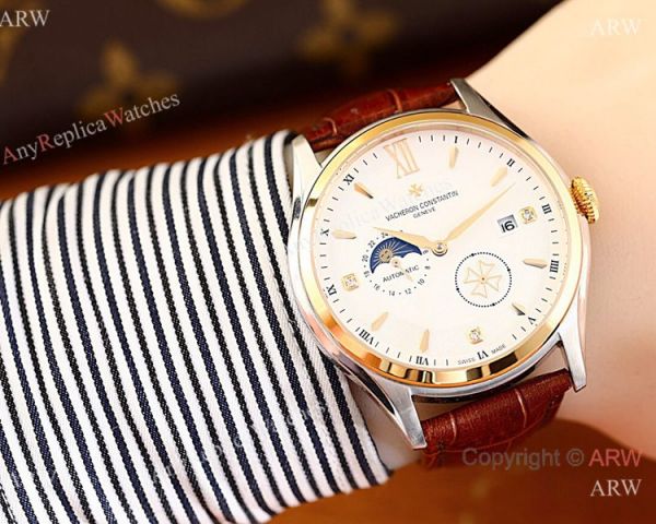 AAA Quality Copy Vacheron Constantin Geneve Watch with Moonphase Dial AAA Quality Copy Vacheron Constantin Geneve Watch with Moonphase Dial