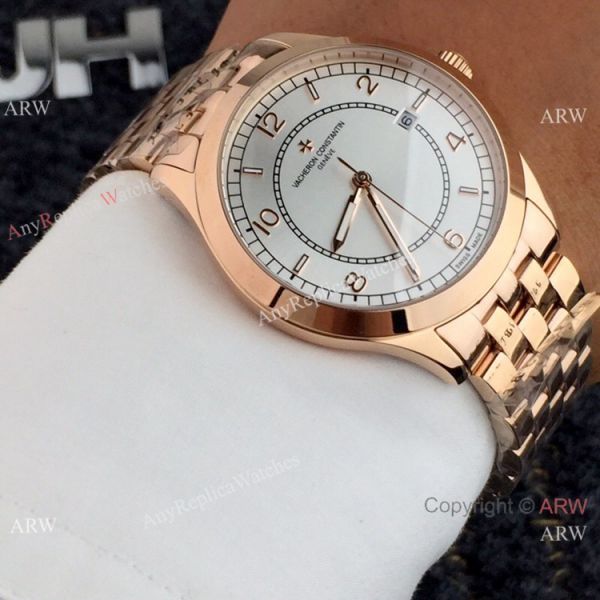 Replica Vacheron Constantin Geneve Automatic Watch SS Black Face Replica Vacheron Constantin Geneve Automatic Watch SS Black Face
