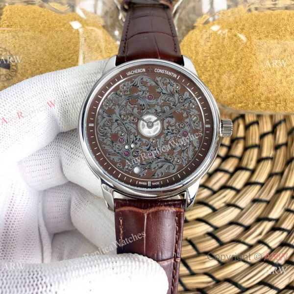 Replica Vacheron Constantin Geneve Flower Dial Blue Leather Strap Replica Vacheron Constantin Geneve Flower Dial Blue Leather Strap
