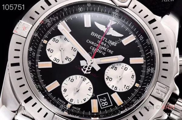 BaselWorld Breitling Chronomat Aermacchi SS Black Dial Watch GF Factory BaselWorld Breitling Chronomat Aermacchi SS Black Dial Watch GF Factory