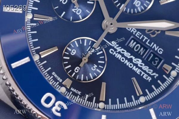 GB factory Breitling SuperOcean Heritage II day-date Replica Watch Blue Dial GB factory Breitling SuperOcean Heritage II day-date Replica Watch Blue Dial