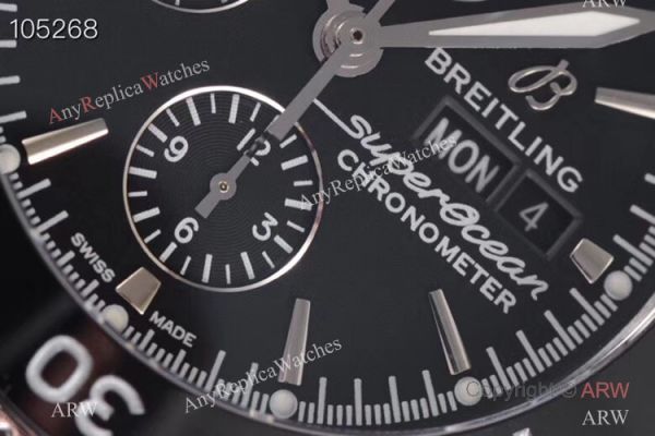 Swiss Replica Breitling Superocean Heritage II day-date SS Black Dial Watch GB factory Swiss Replica Breitling Superocean Heritage II day-date SS Black Dial Watch GB factory