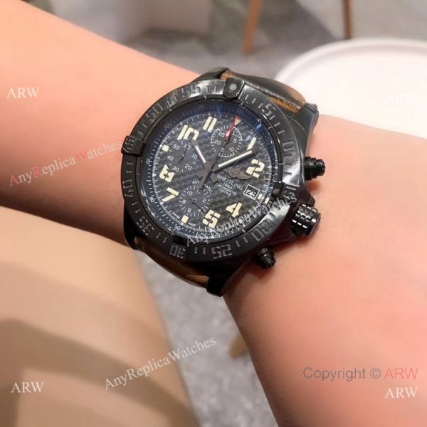 New Copy Breitling Super Avenger II 43mm Watch Black Steel New Copy Breitling Super Avenger II 43mm Watch Black Steel