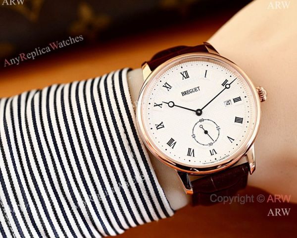High Quality Breguet Classique Men Watch SS Black Roman Face High Quality Breguet Classique Men Watch SS Black Roman Face