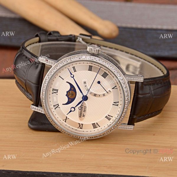 New Copy Breguet Classique Moonphase Stainless Steel Diamonds Watches For Sale New Copy Breguet Classique Moonphase Stainless Steel Diamonds Watches For Sale